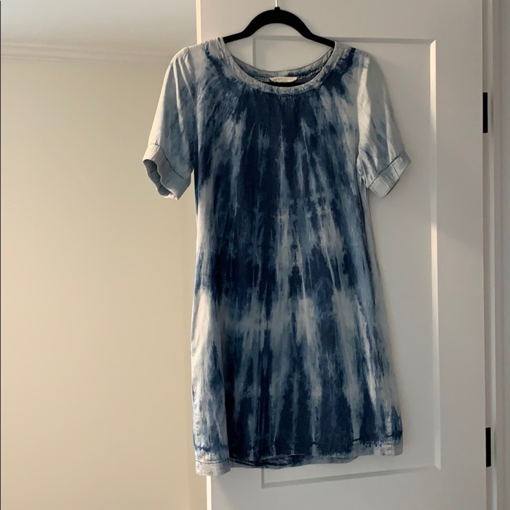 Tye dye denim dress